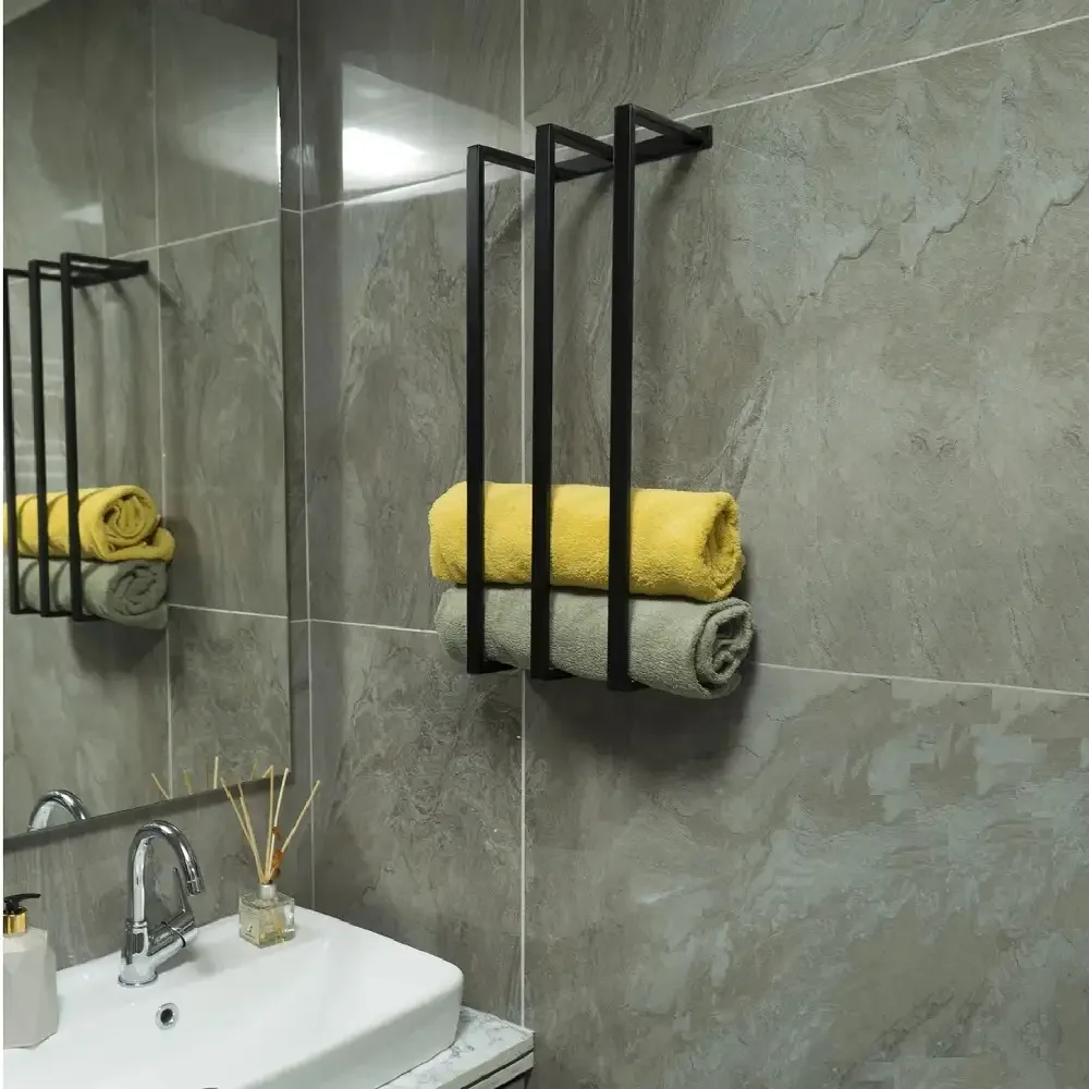 Suport Prosop, Din Metal pentru Baie, 60 cm