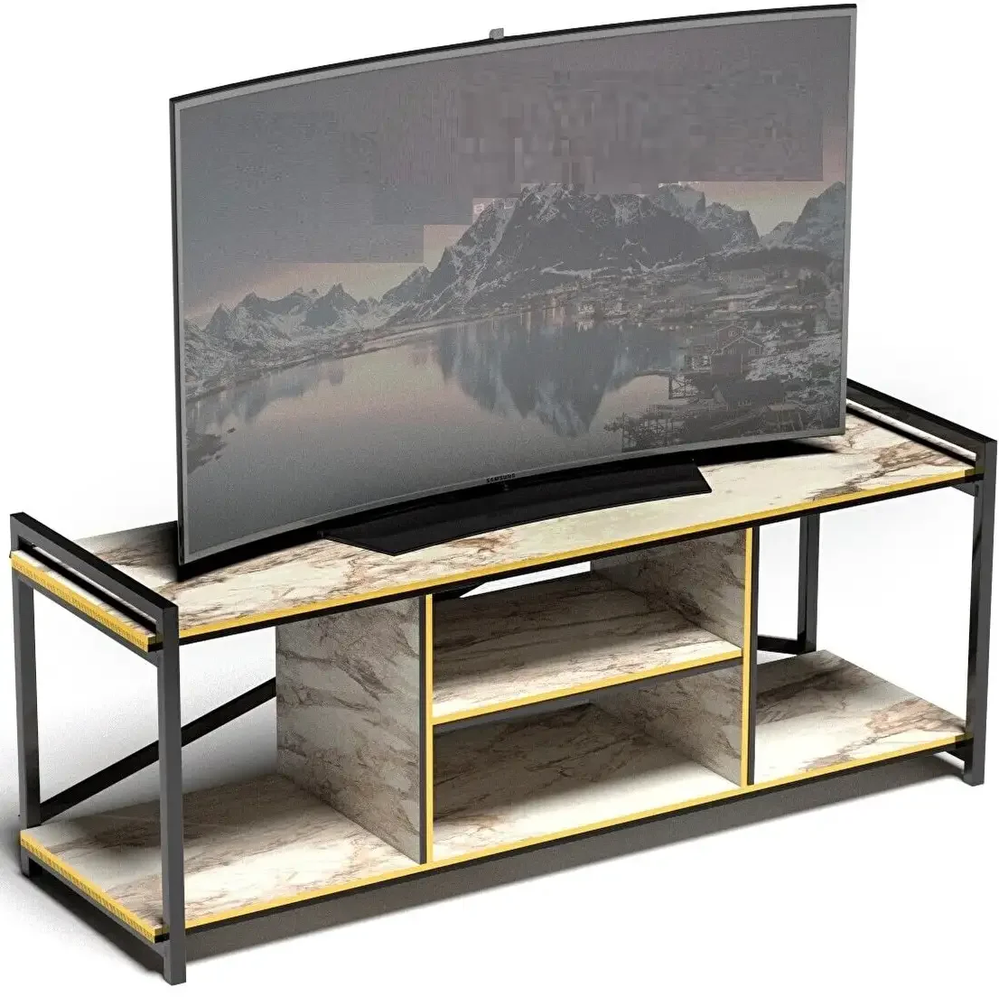 Comoda TV Cadru Metal, Seria 440, Homs, 120 x 45 x 35 cm, 20500
