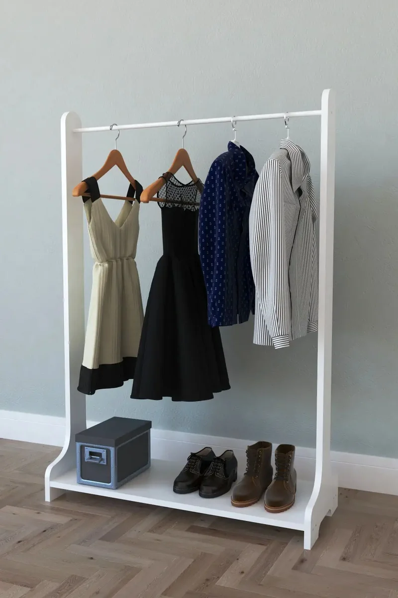 Suport de Umerase Styl Homs 85 x 127 x 34 cm, Alb