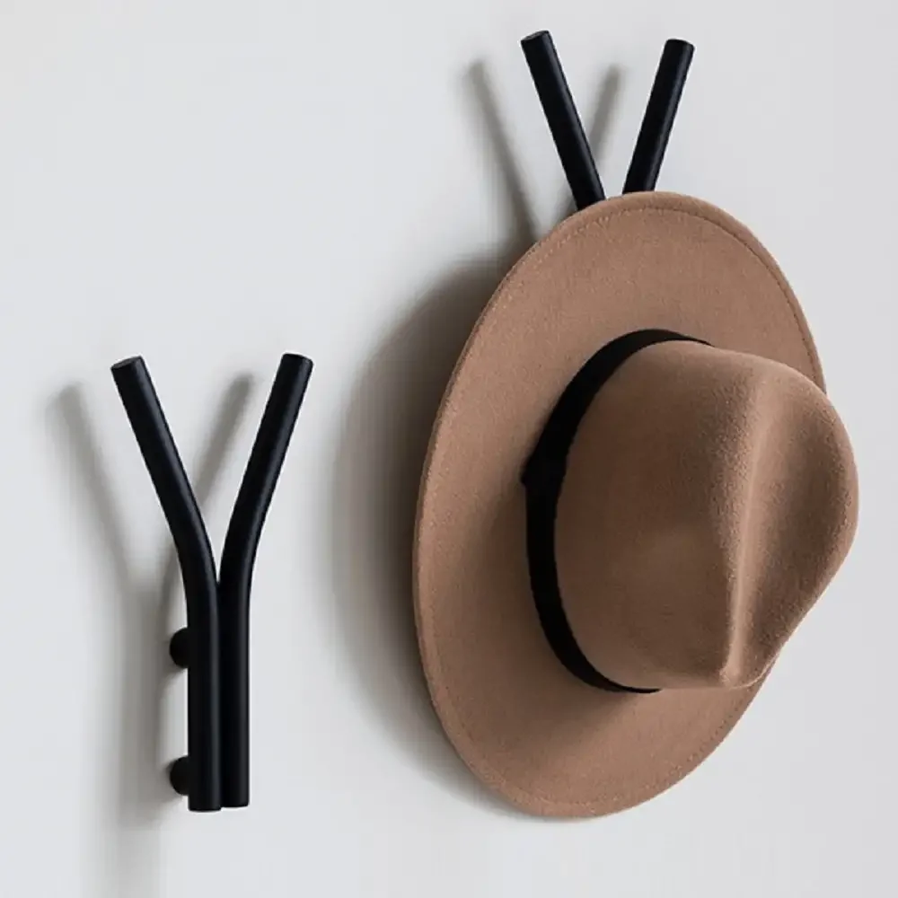 Cuier cu Agatatori, V45, 25 x 6 x 23 cm, Negru