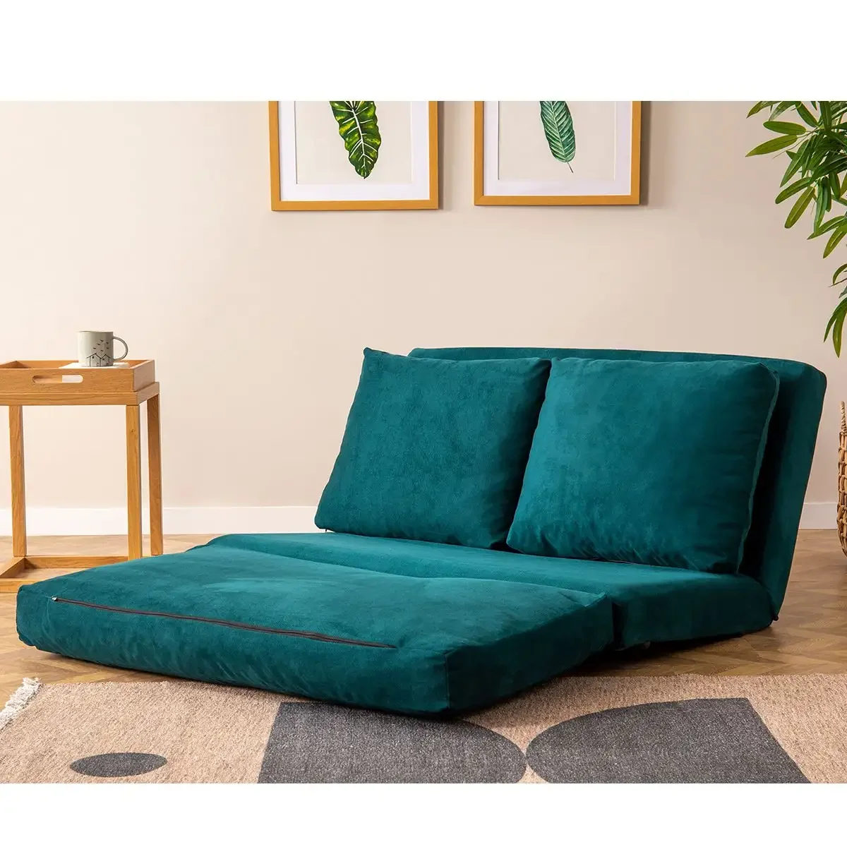 Canapea Extensibila 2 Locuri Moderna, Taida, 180X120 cm – Blue