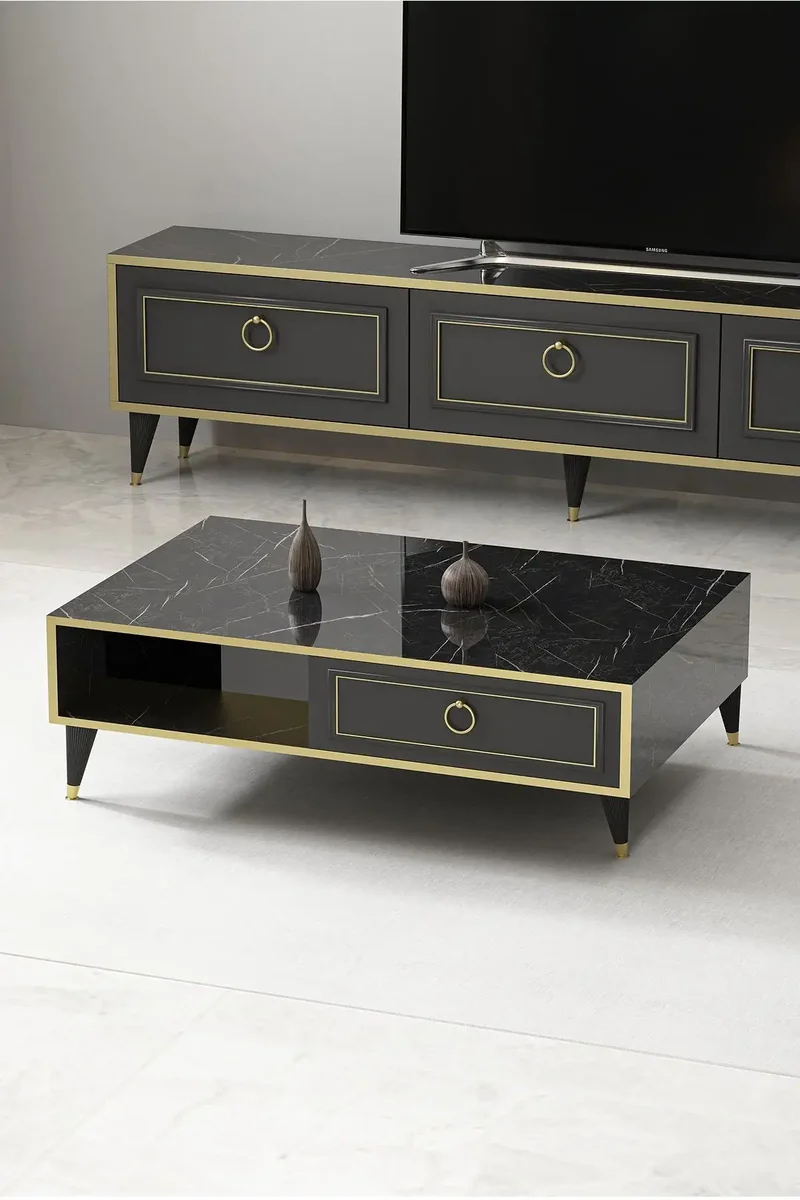 Masa Cafea cu Spatii Depozitare Vals Homs 90 x 60 cm