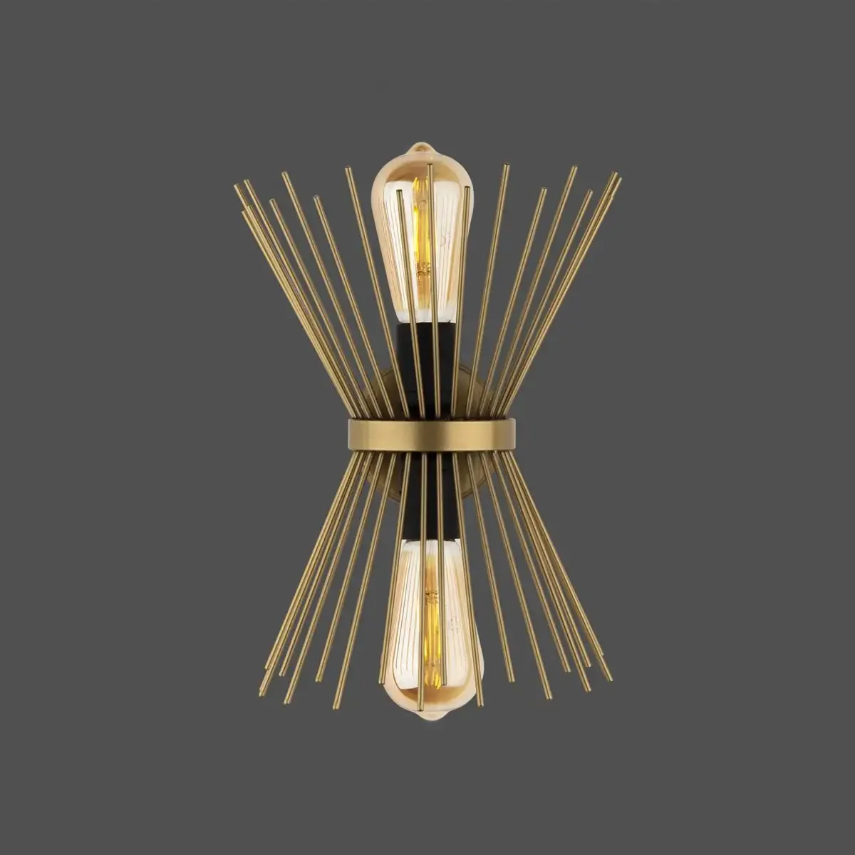 Aplica Perete Negru-Auriu Homs RO11186