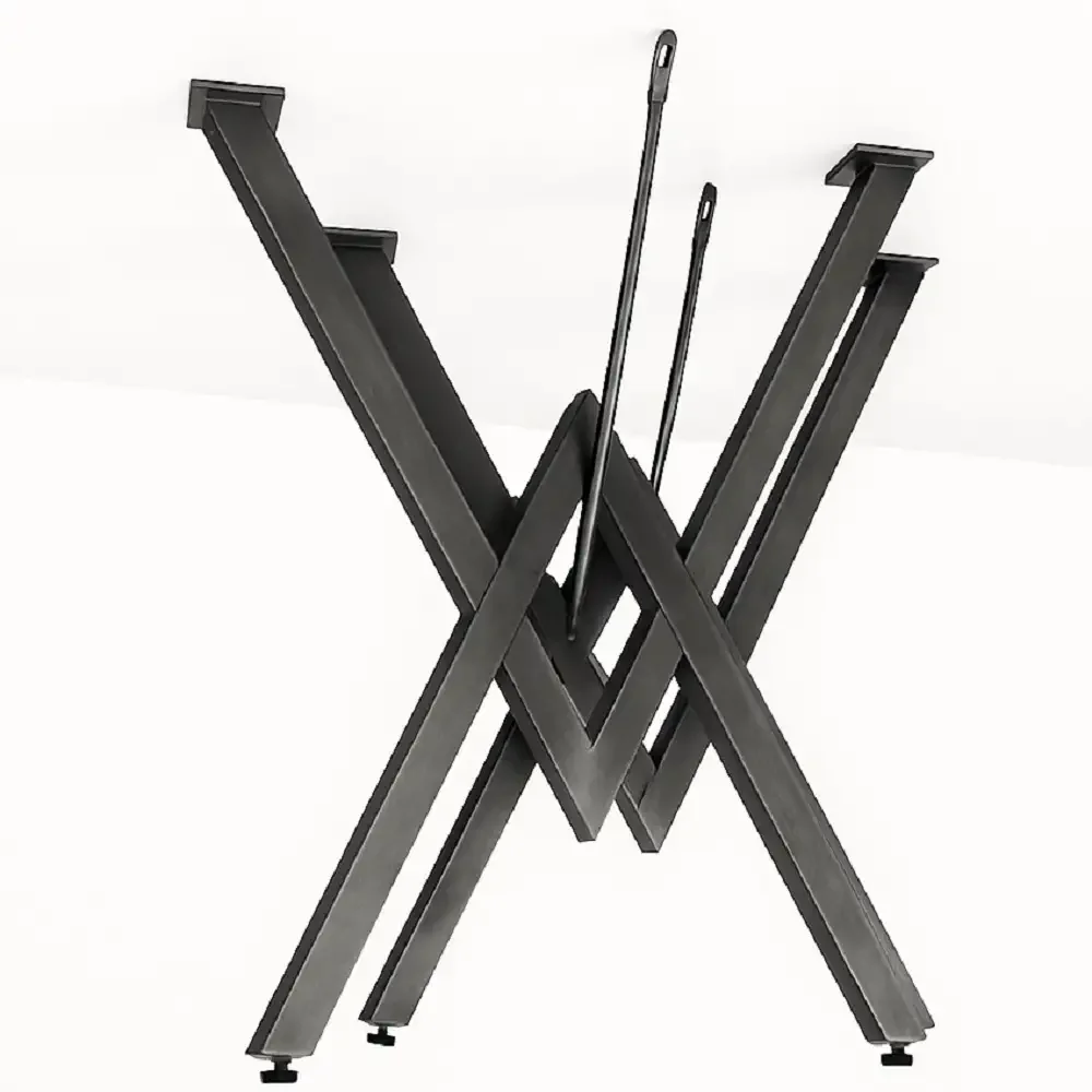 Set Picioare Masa Metal Homs, Eco Model, Negru, 72x57 cm, A0064