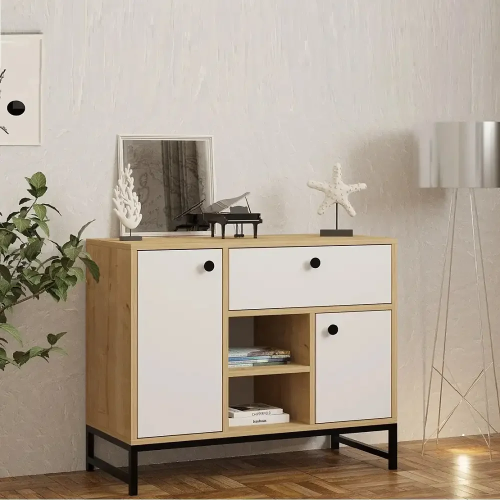 Consola, Comoda TV Ana cu Sertar, Dormitor, Hol, Birou, Living, 90x75x40 cm