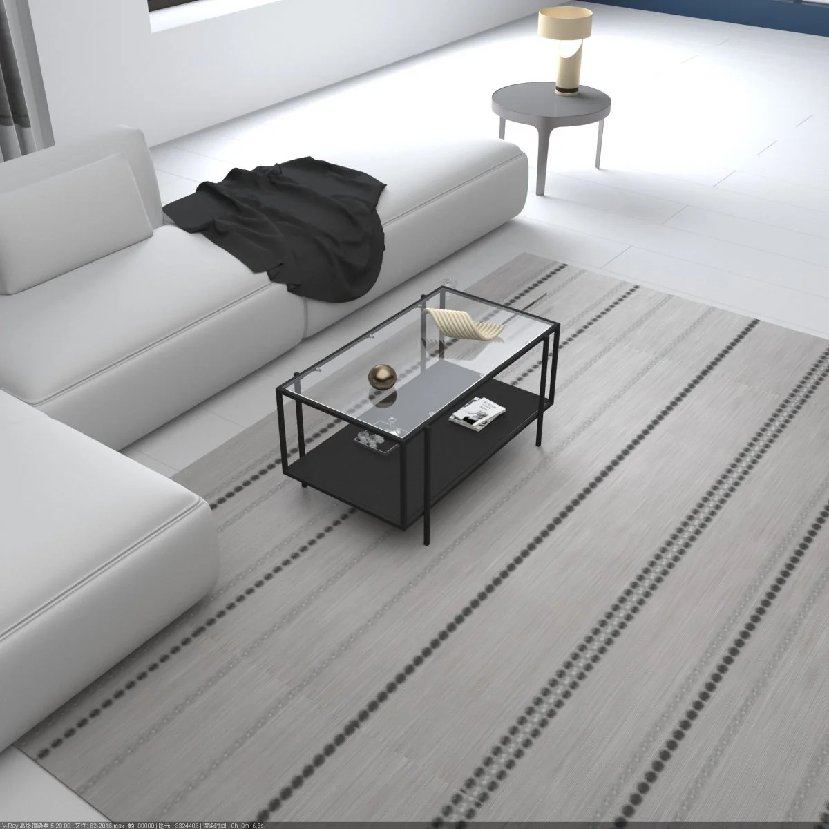 Masa de Cafea Deco Seria D-710, Homs, 90x50x45 cm, 0038