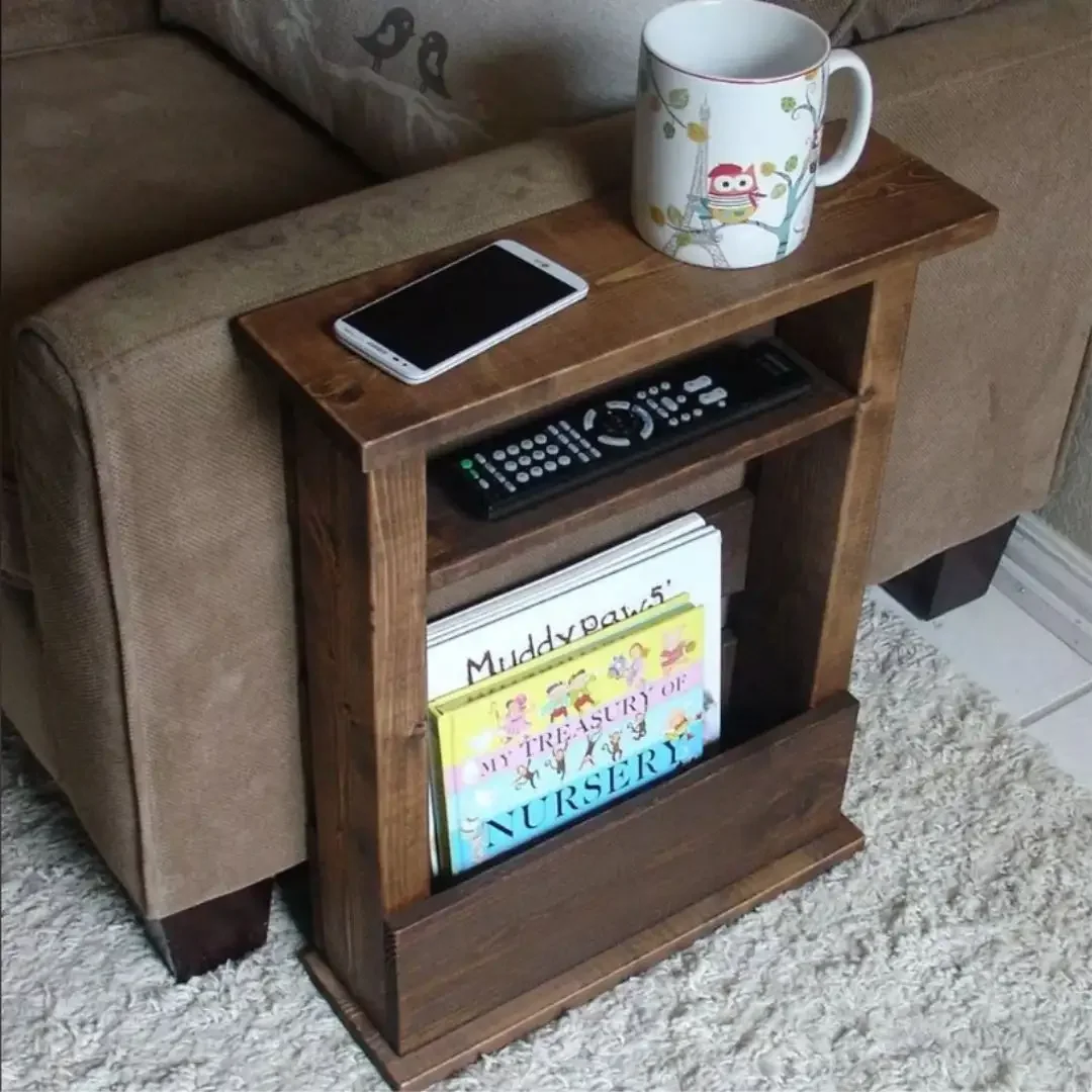 Resigilat: Masuta de Cafea Laterala, Homs, 40X15x65 cm, Lemn Natur, seria A-620, 30116