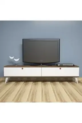 Comoda TV, Paris Homs, nuc/alb, 35 x 160 x 25 cm, PAL