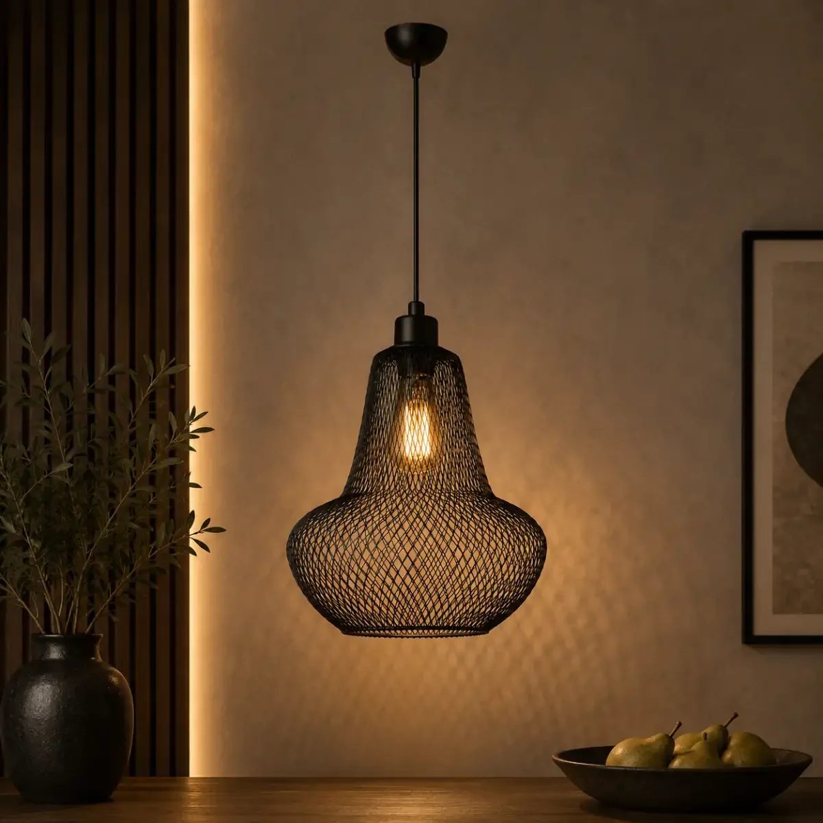 Pendul cu un glob negru homs ro11414