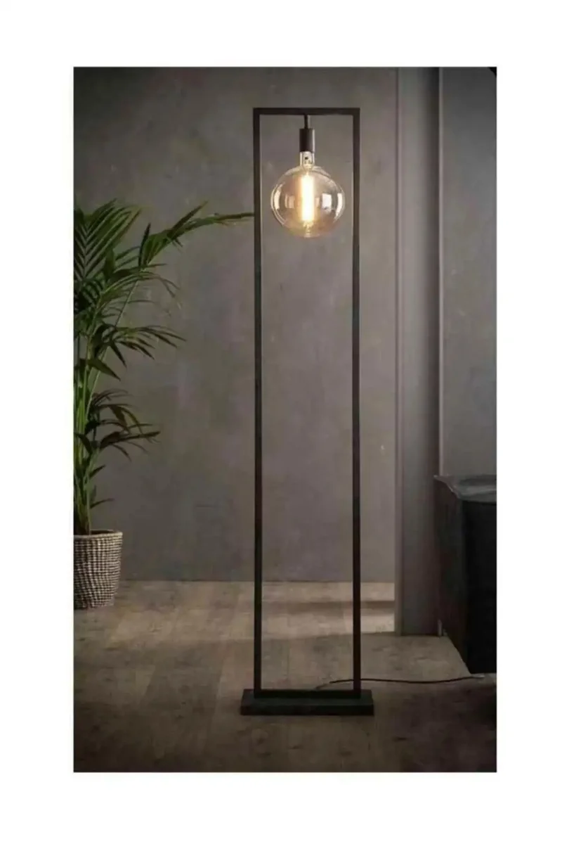 Lampadar metal Studio Homs, negru, 160 x 40 x 20 cm