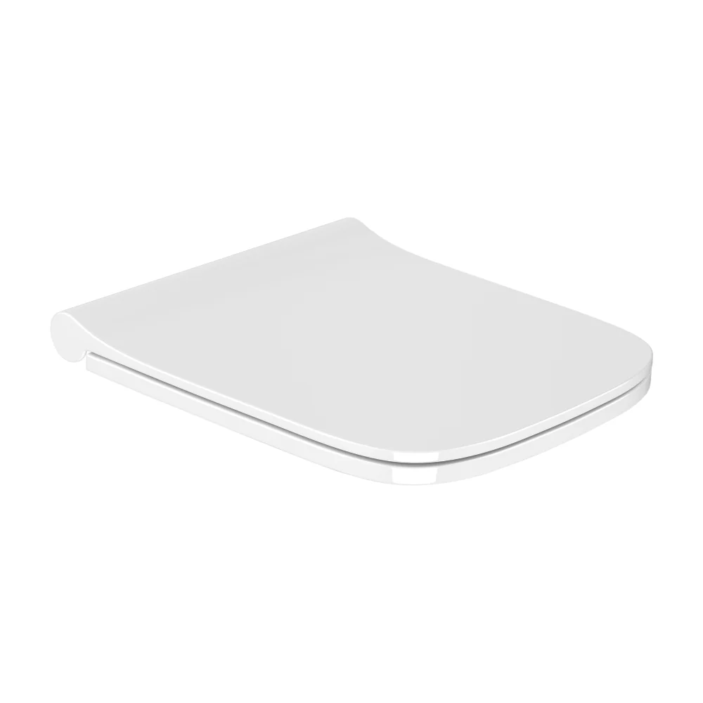 Capac WC Cu Soft Close Pentru Vas Toaleta Suspendat Celesta Gemma Duroplast Alb