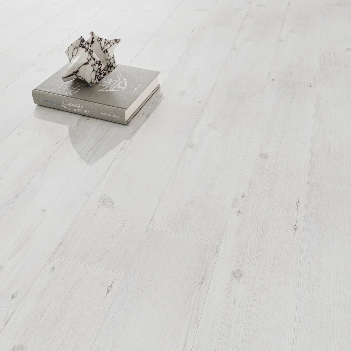 Gresie Tip Parchet Exterior / Interior Derik Light Grey 15 x 60 Cm Mata Portelanata Antiderapanta