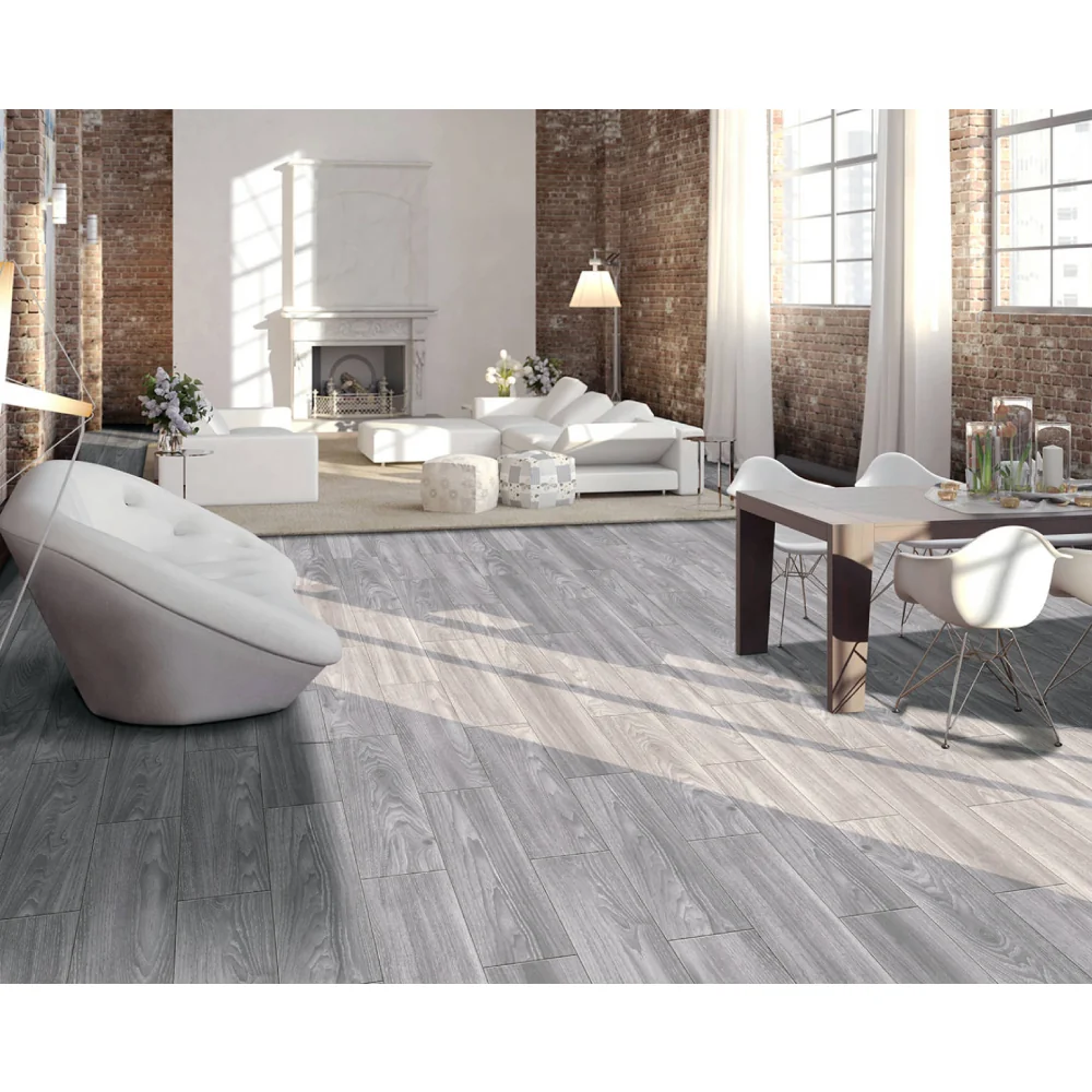 Gresie Tip Parchet Interior Toronto Grey 20 x 60 cm Mata