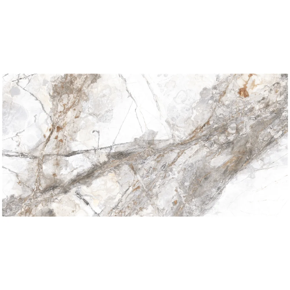 Gresie Exterior / Interior Portelanata Invisible Marble Grey 30 x 60 cm Mata Rectificata Tip Marmura