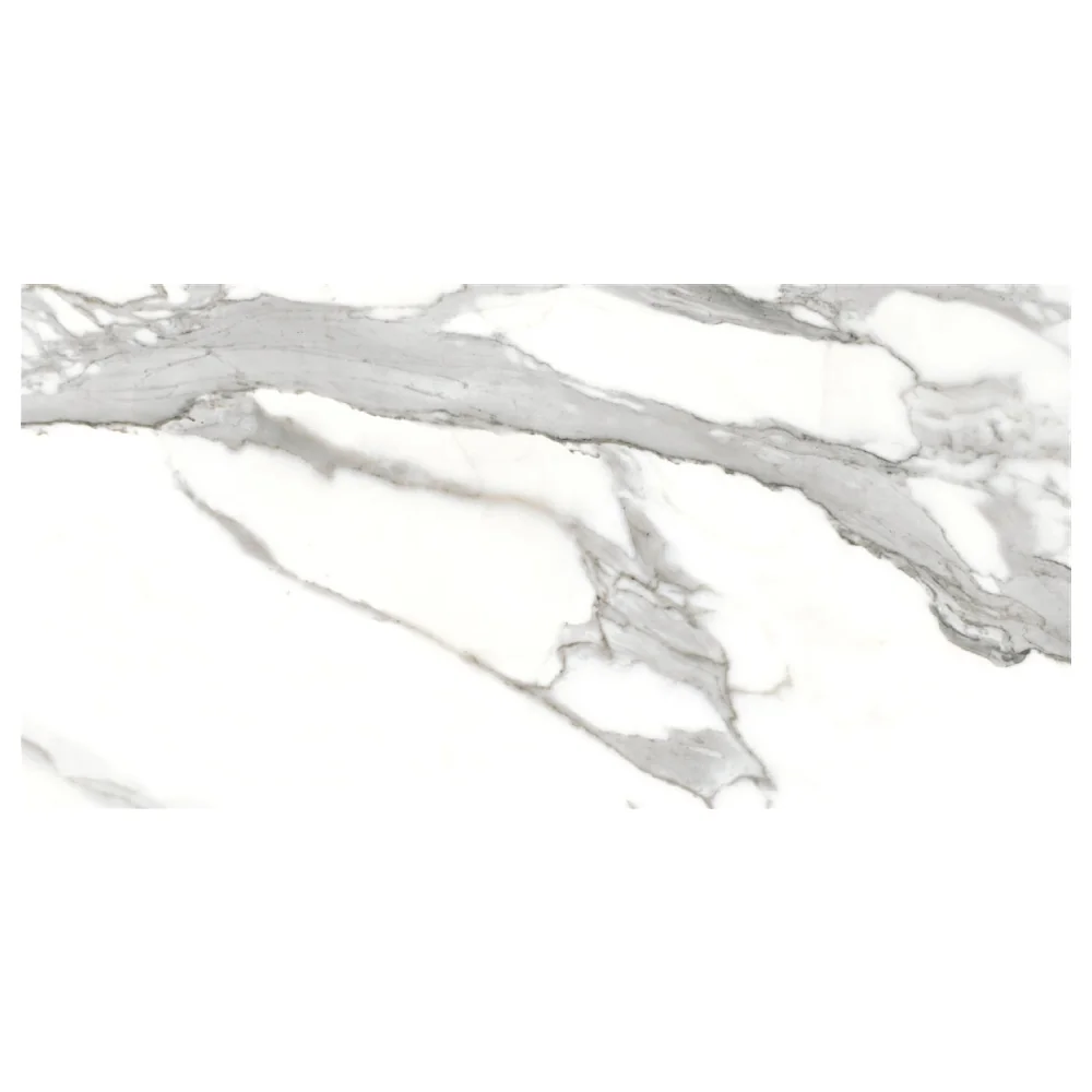 Gresie Exterior / Interior Portelanata Eternal White 30 x 60 Cm Mata Rectificata Tip Marmura