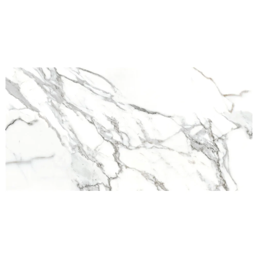 Gresie Exterior / Interior Portelanata Eternal White 30 x 60 Cm Mata Rectificata Tip Marmura