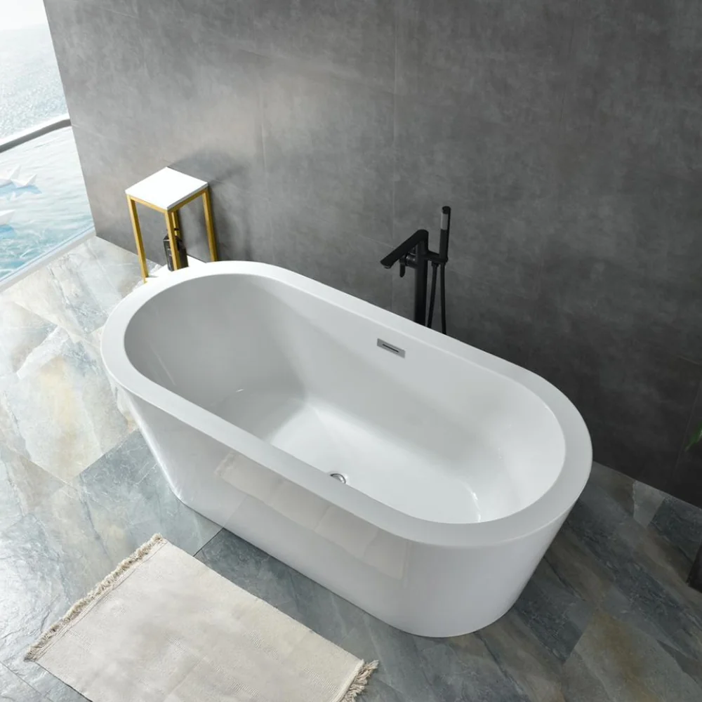 Cada Baie Freestanding Bella WB-814 Acril 150 x 80 x 58 cm Alb