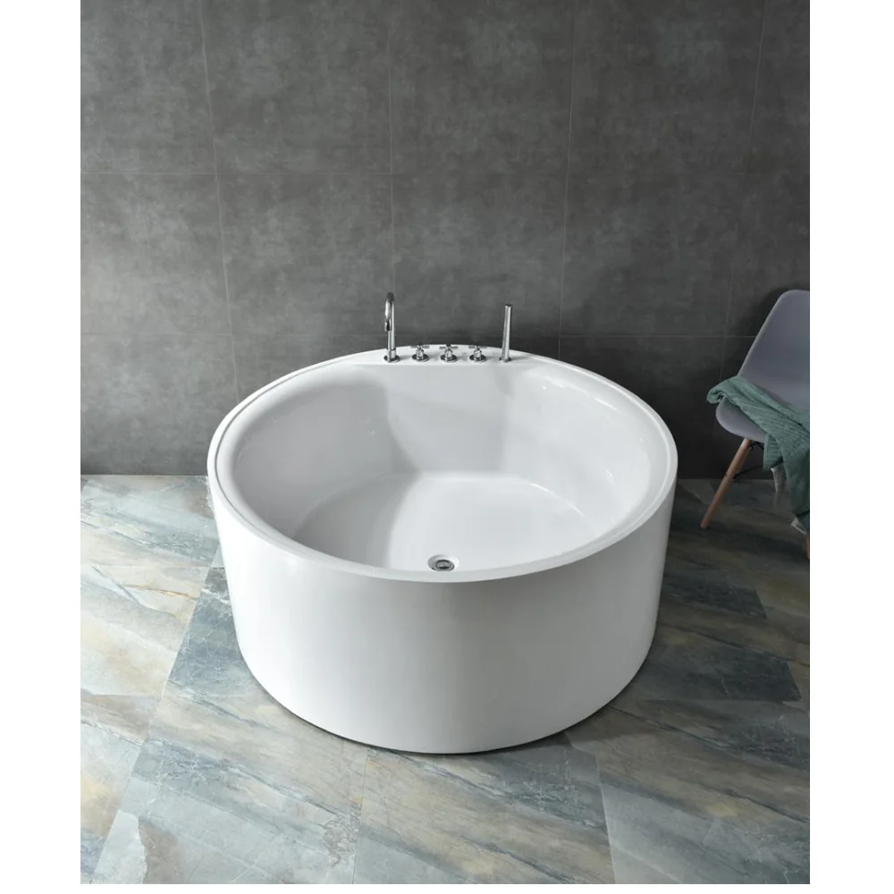 Cada Baie Freestanding Bella WB-838 Acril 120 x 120 x 58 cm Alb