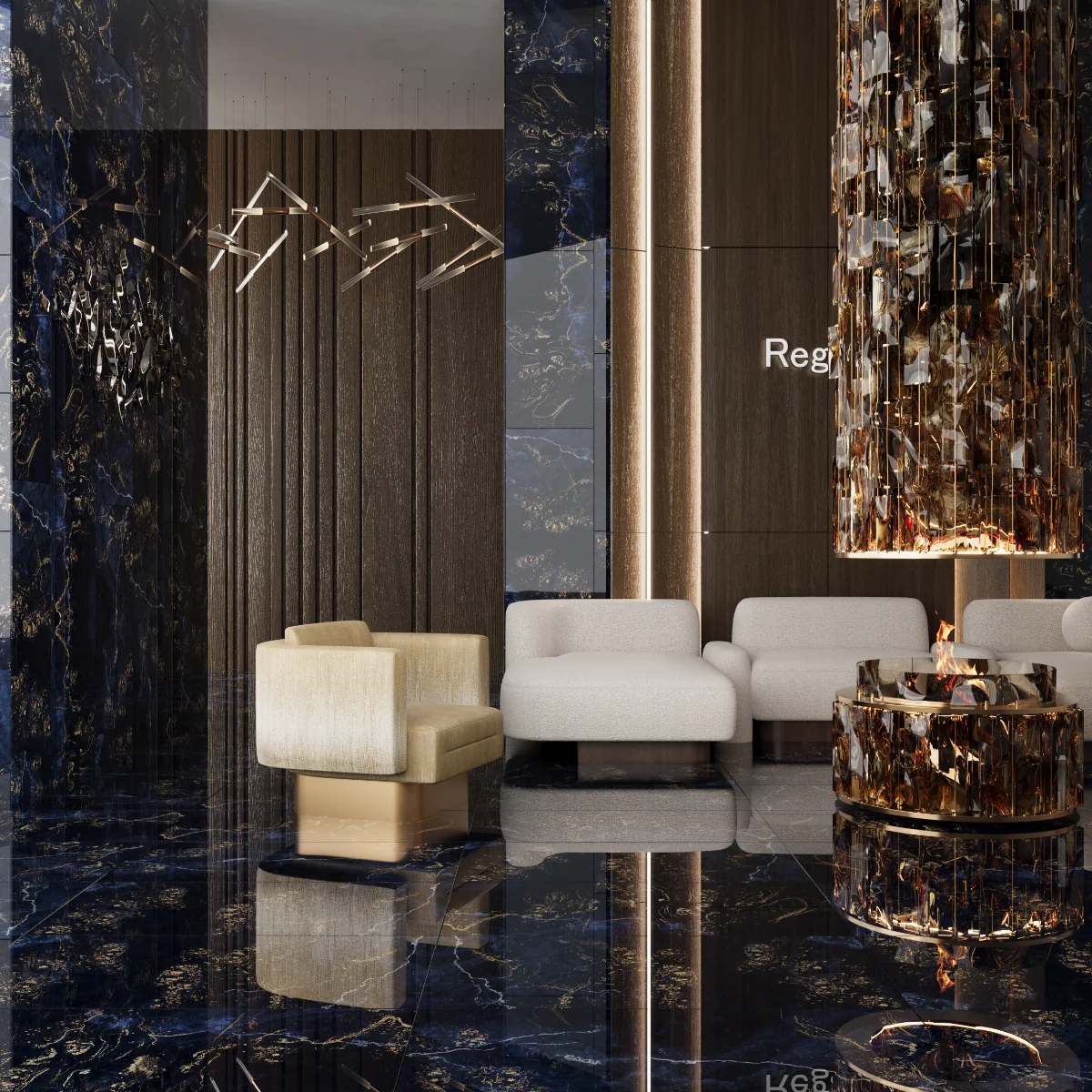 Gresie Exterior / Interior Portelanata Fortuna 60 x 120 Cm Lucioasa Rectificata Tip Marmura