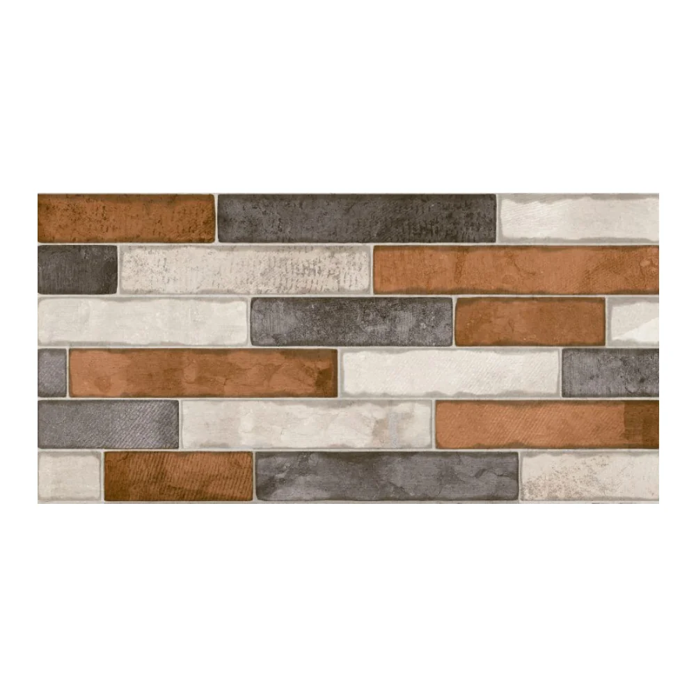 Gresie Exterior / Interior Portelanata Delta Mix 30 x 60 cm Mata Rectificata Tip Piatra