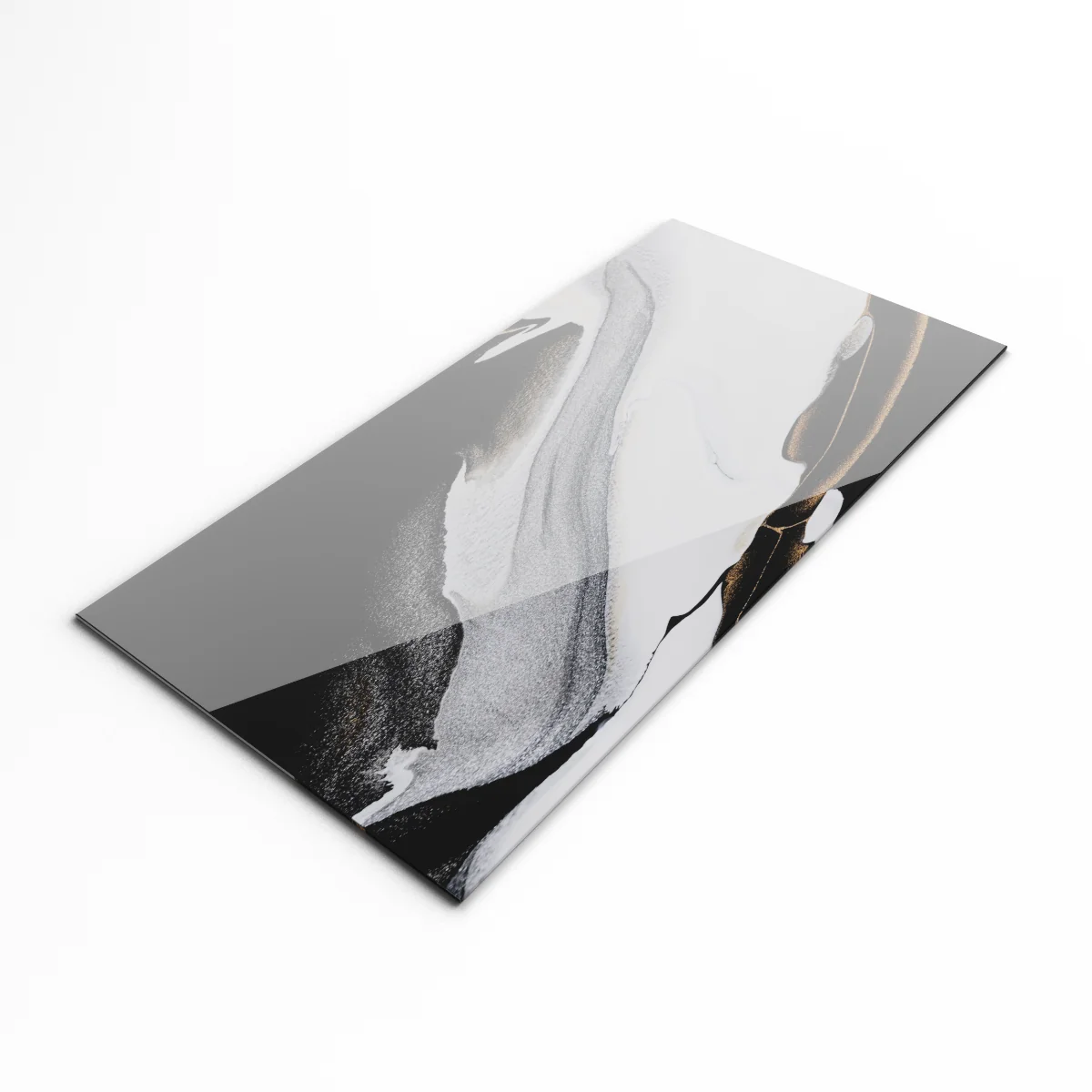 Gresie Exterior / Interior Portelanata Hilty Black 60 x 120 cm Lucioasa Rectificata Tip Marmura