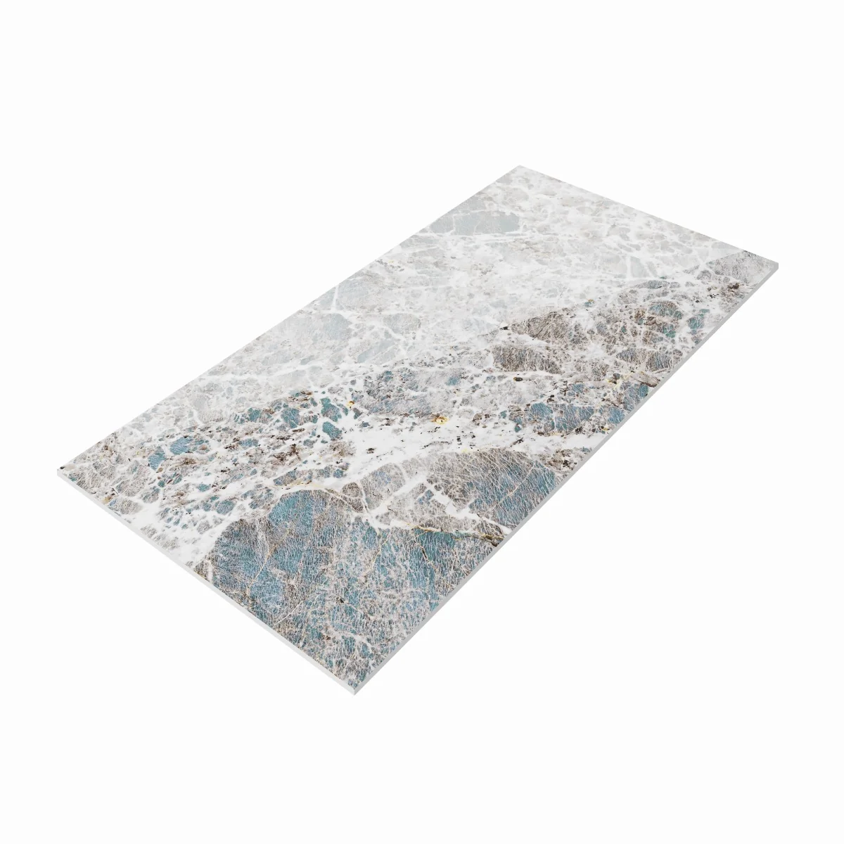 Gresie Exterior / Interior Portelanata Amazonite 60 x 120 cm Lucioasa Rectificata Tip Marmura