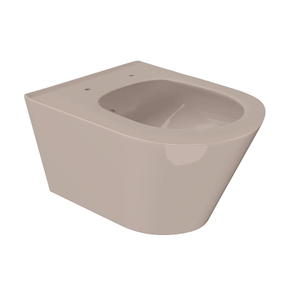 Vas WC Suspendat Rimless Celesta Ava 53 x 35.5 cm Ceramica Bej
