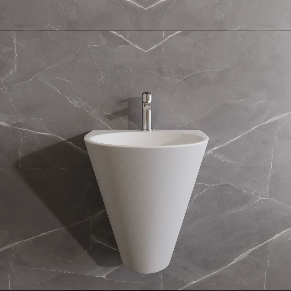 Lavoar Baie Suspendat Celesta Egea 52.5 x 48 x 58 cm Alb Mat