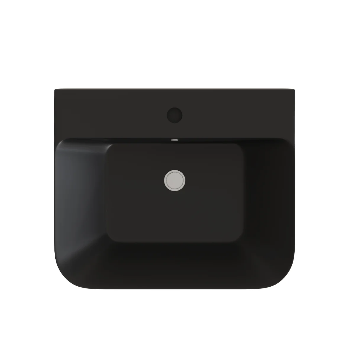 Lavoar Baie Suspendat Celesta Coral 55x35x45 Cm Negru Mat