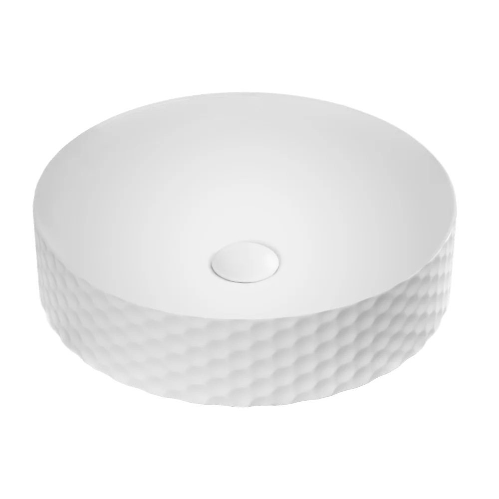 Lavoar Baie Pe Blat Celesta Siena 44 x 44 x 10.5 cm Ceramica Alb Mat