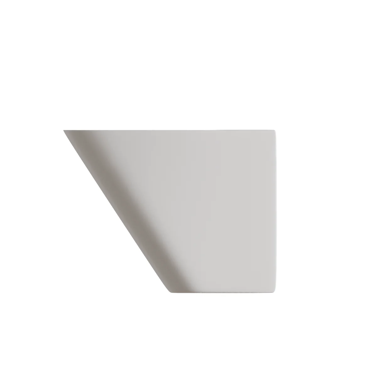 Lavoar Baie Suspendat Celesta Coral 55x35x45 cm Alb Mat