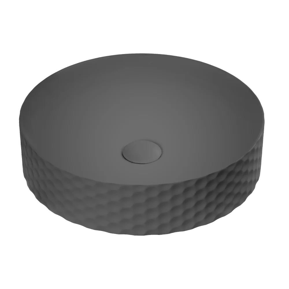 Lavoar Baie Pe Blat Celesta Siena 44 x 44 x 10.5 cm Ceramica Antracit