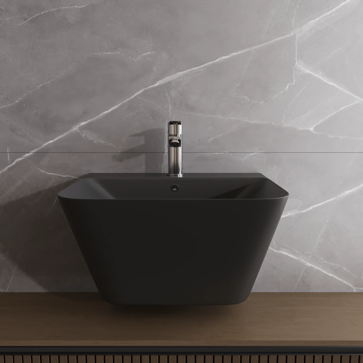 Lavoar Baie Suspendat Celesta Coral 55x35x45 cm Anthracite