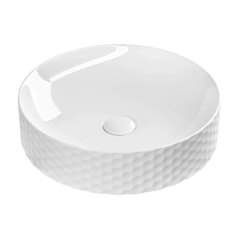 Lavoar Baie Pe Blat Celesta Siena 44 x 44 x 10.5 cm Ceramica Alb