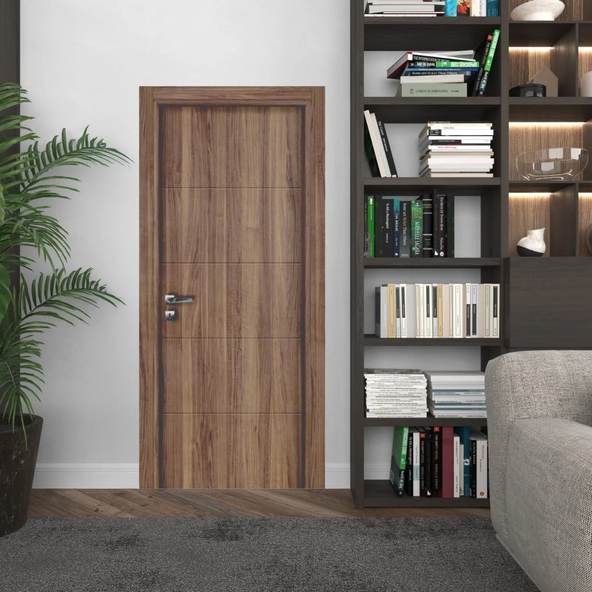 Usa De Interior Din MDF Idealine Model 9110 Gold Walnut 2010/810