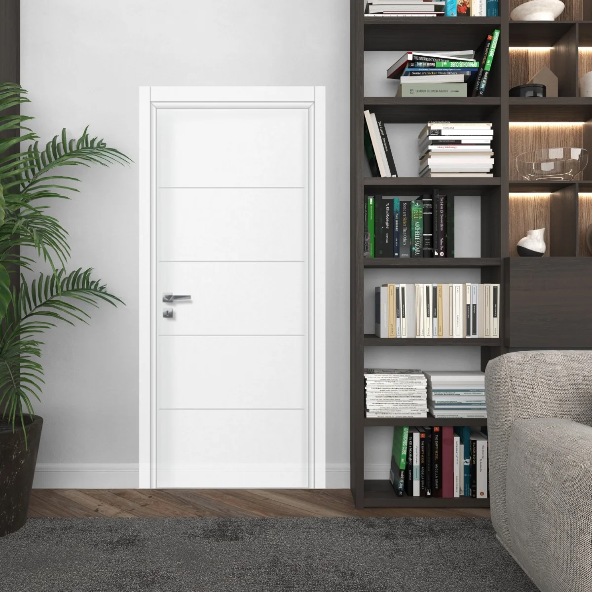 Usa De Interior Din MDF Idealine Model 9020 Alba 2010/810