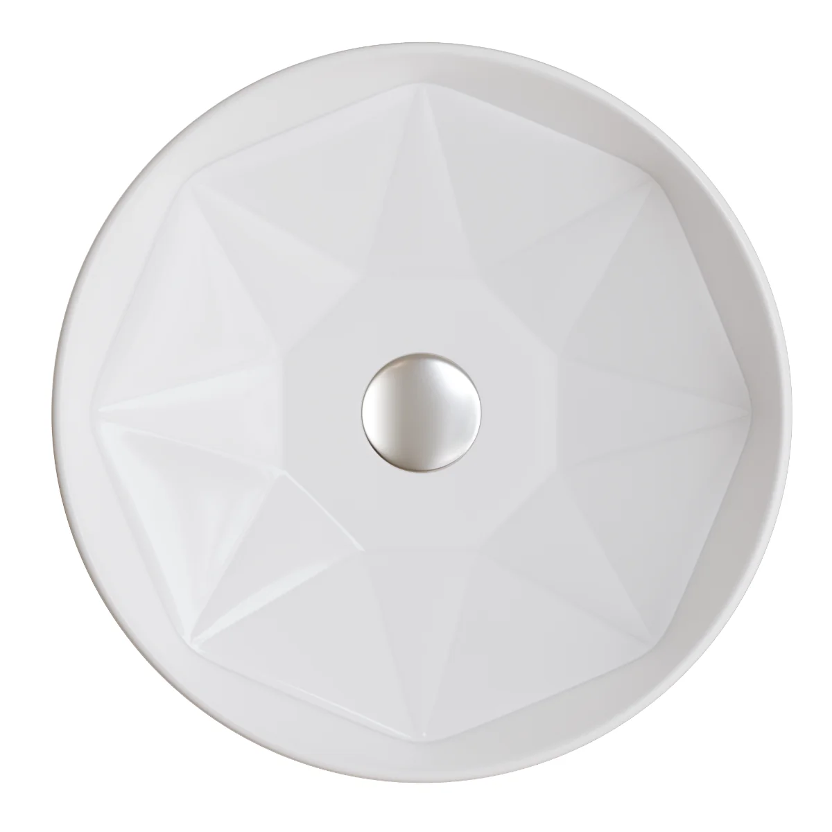 Lavoar Baie Pe Blat Celesta Emerald 42 x 42 x 11 Cm Ceramică Alb