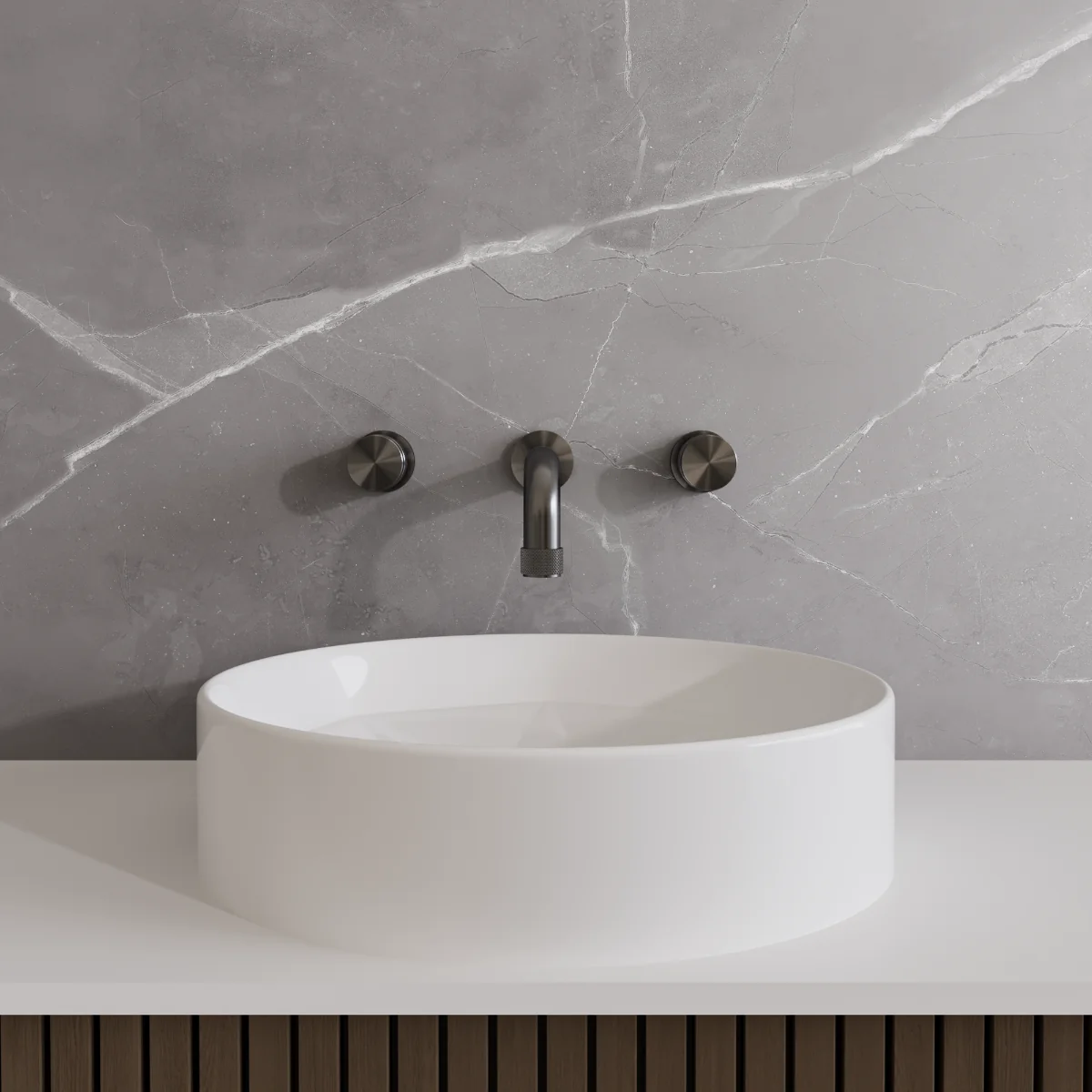 Lavoar Baie Pe Blat Celesta Emerald 42 x 42 x 11 Cm Ceramică Alb