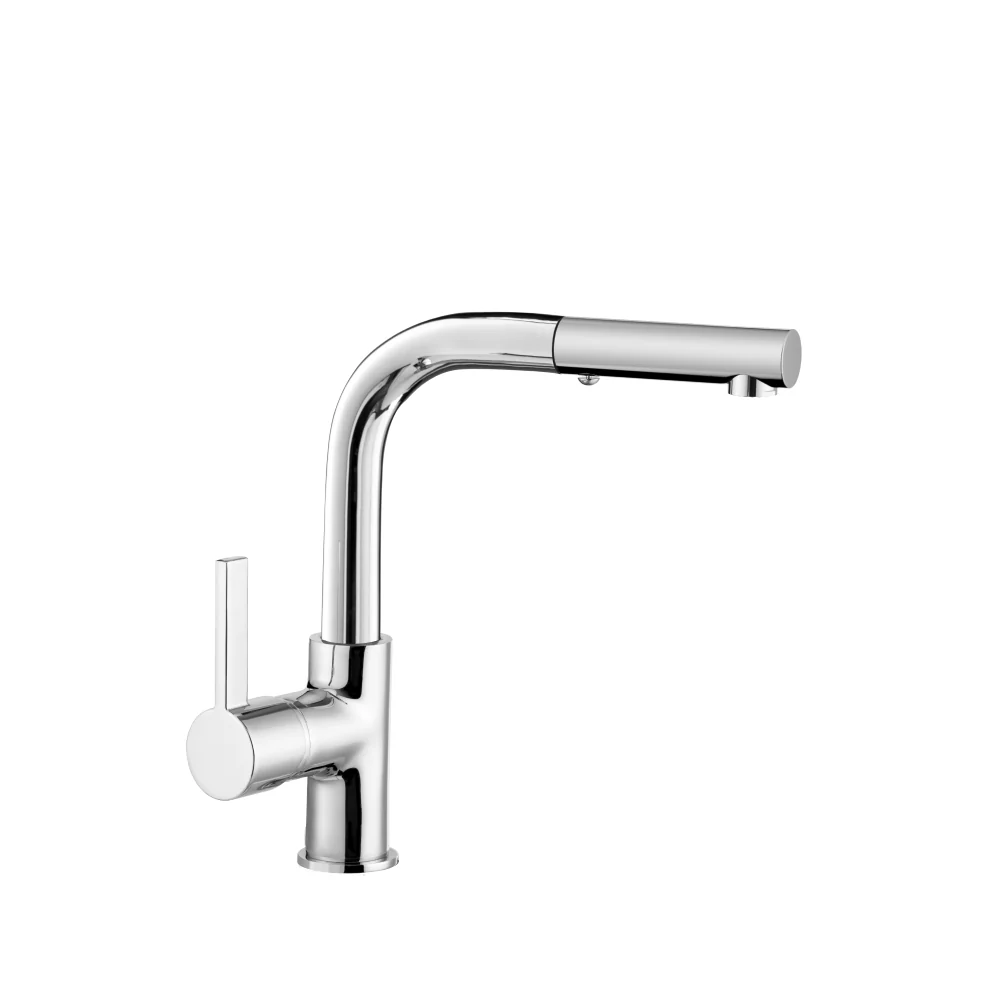 Baterie Bucatarie Celesta Cosmo 1010000 Monocomanda Pipa Extractibila Perlator Cu Doua Functii Cromat