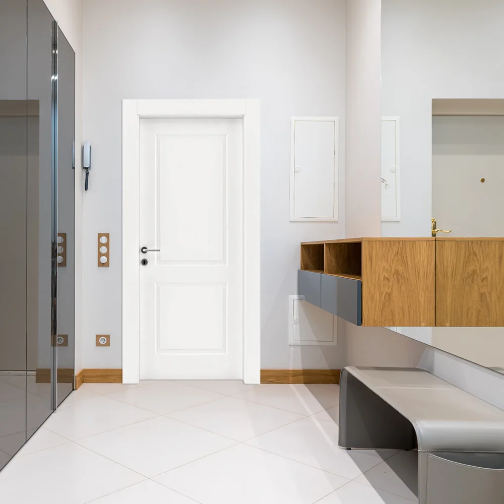 Usa De Interior Din MDF Lacuit Premia 1036 Model L 022 Alba 2010/800 mm