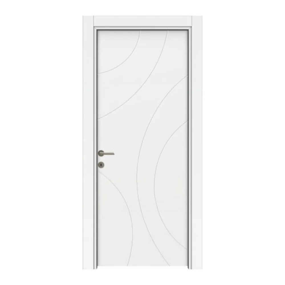 Usa De Interior Din MDF Lacuit Premia 1036 Model L 011 Alba 2010/800 mm