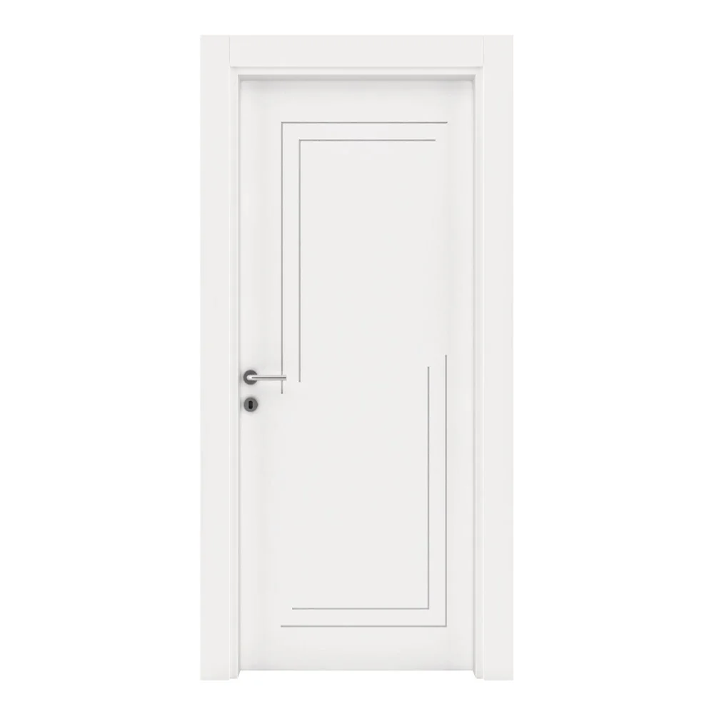 Usa De Interior Din MDF Lacuit Premia 1036 Model L 015 Alba 2010/800 mm