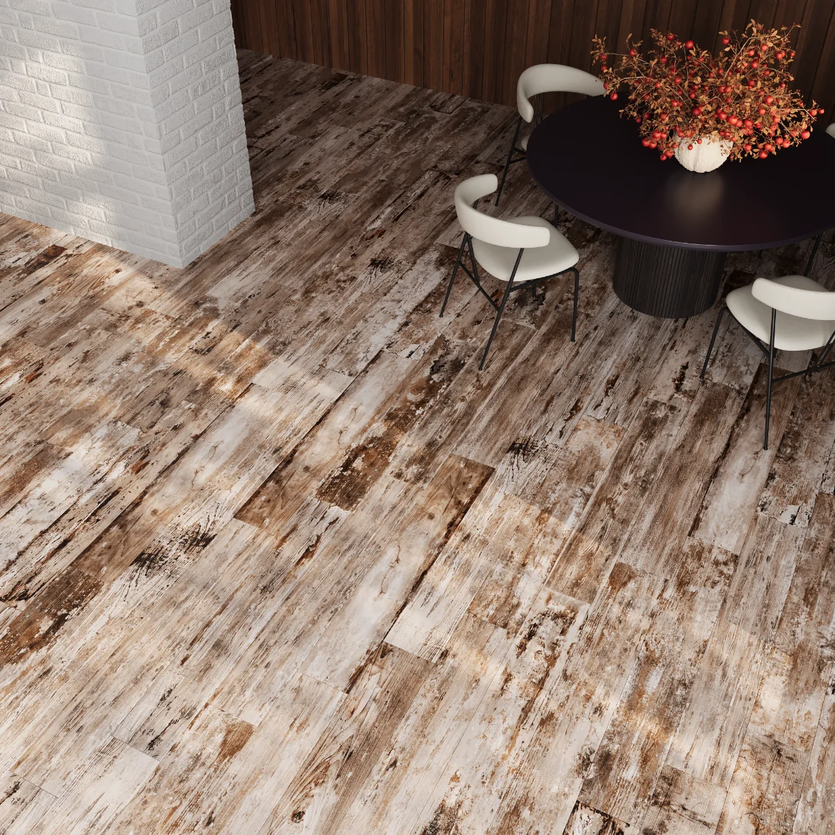 Gresie Tip Parchet Exterior / Interior Woodsman Honey Oak 20 x 120 cm Mata Portelanata