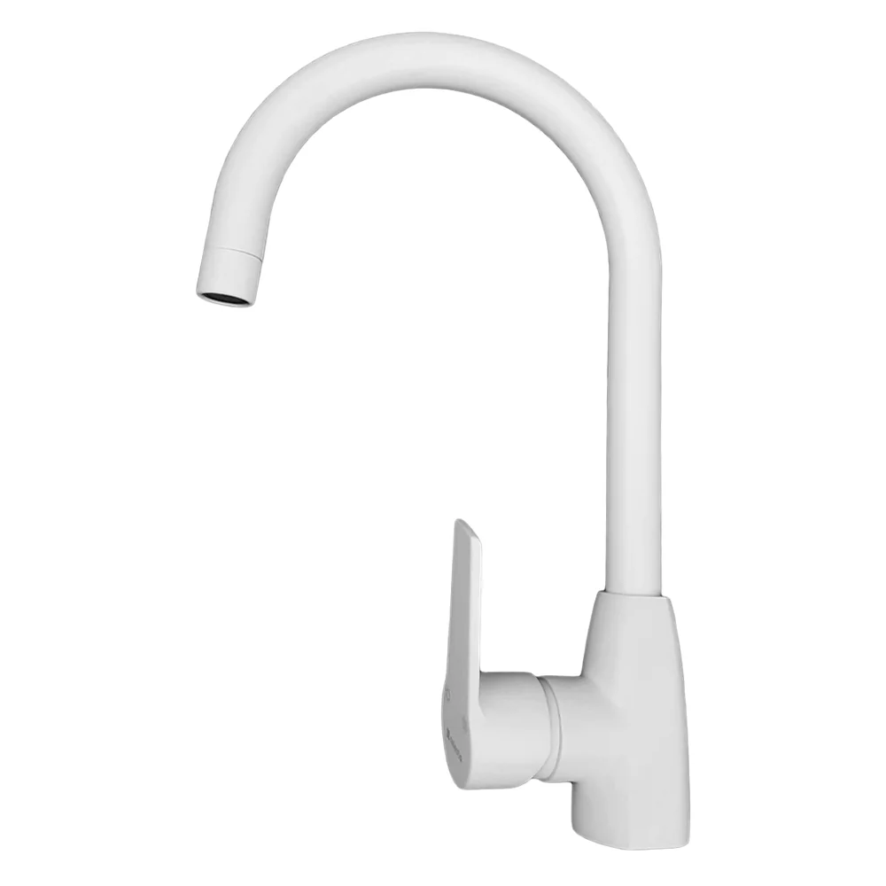 Baterie Bucatarie Celesta Sierra Monocomanda S-Line Alb Mat