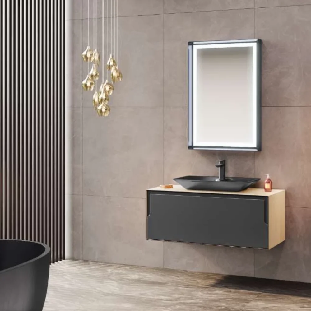 Set Mobilier Baie Orka Craft Suspendat 3 Piese Stejar 100 Cm