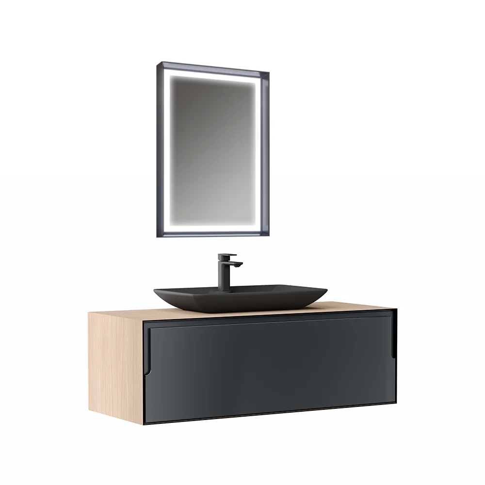 Set Mobilier Baie Orka Craft Suspendat 3 Piese Stejar 100 Cm