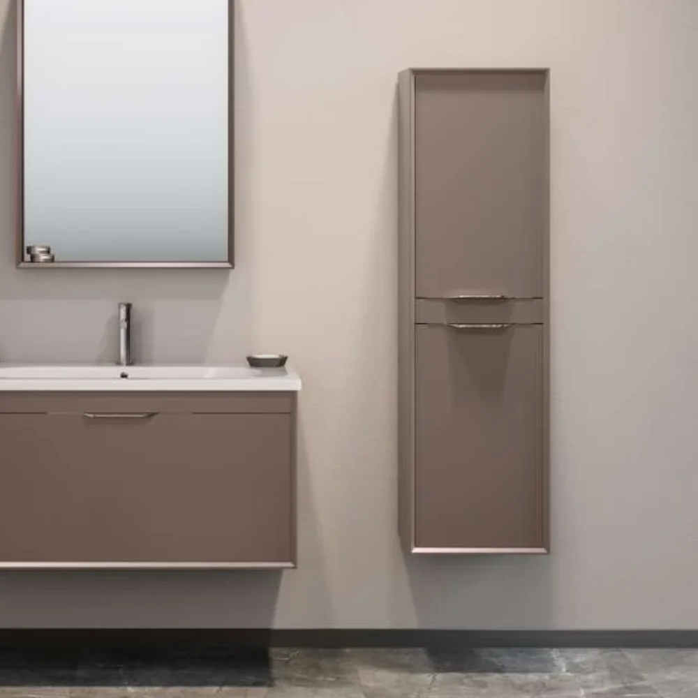 Dulap Baie Suspendat Orka Clay Toprak 40x138 cm