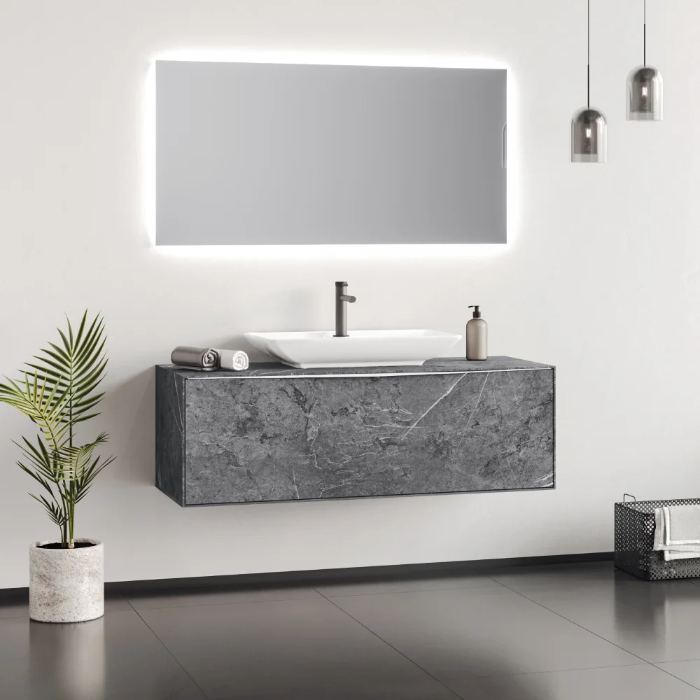 Set Mobilier Baie Orka Mono Suspendat 3 Piese Albox 100 cm