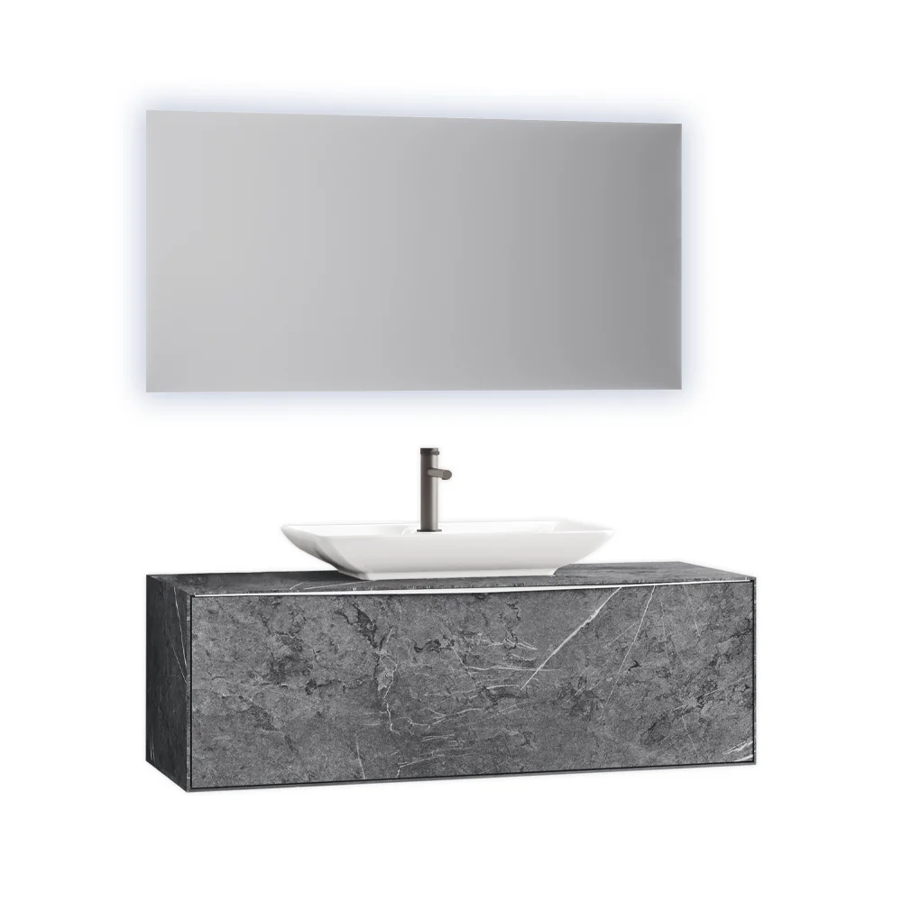 Set Mobilier Baie Orka Mono Suspendat 3 Piese Albox 100 cm