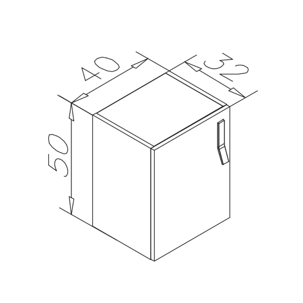 Dulap Soldat Baie Suspendat Orka Modena Cappuccino 40x50 cm